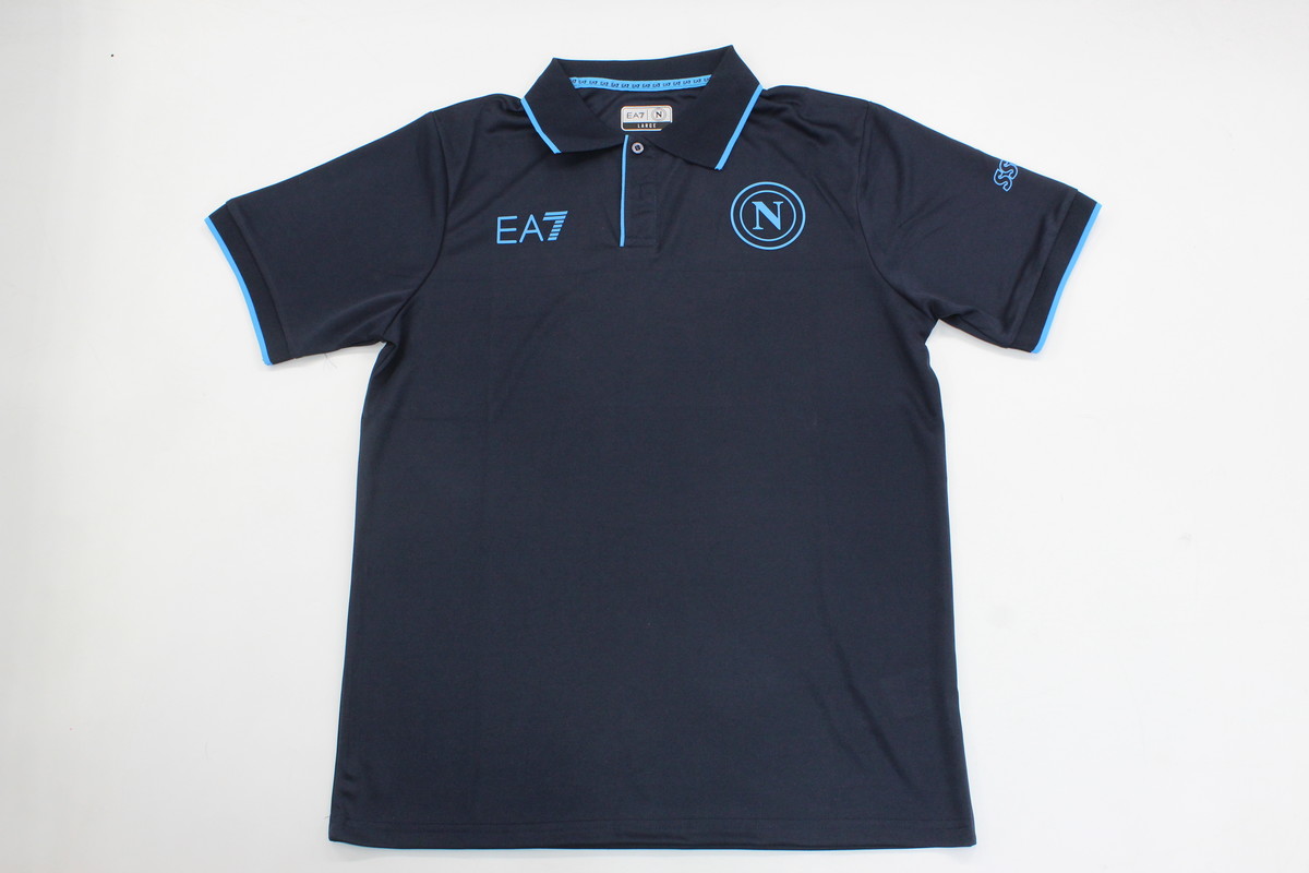AAA Quality Napoli 23/24 Navy Blue Polo Shirts